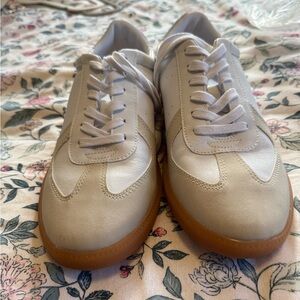 J. Crew Women’s Cream Leather Sneakers